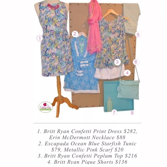 New BRITT RYAN Confetti Peplum Blouse Silk Shirt Top Colorful Pink Turquoise Blu - Picture 2 of 8